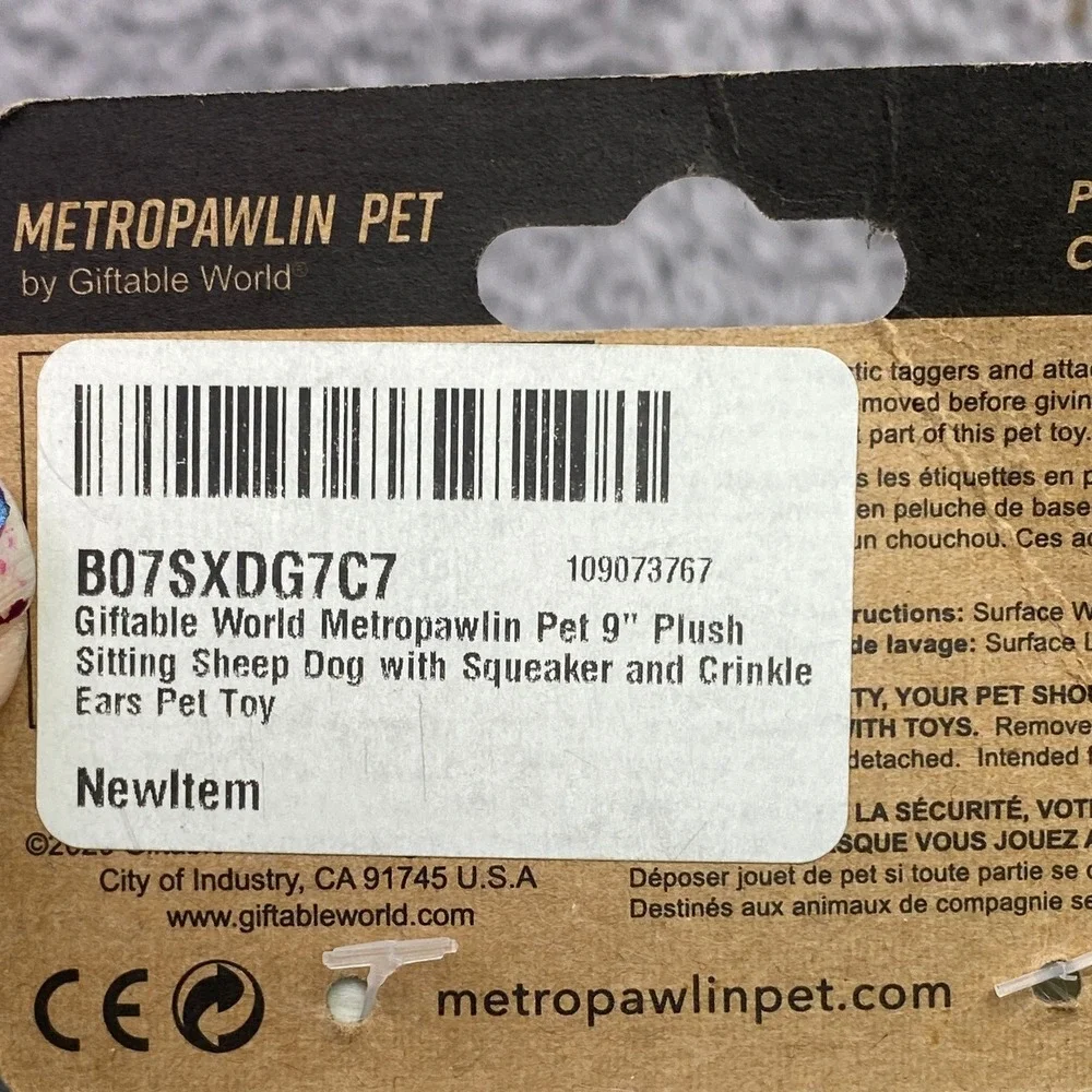 Metro Pawlin Sitting Dog Toy 9